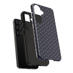 Navy Polka Dots Phone Case