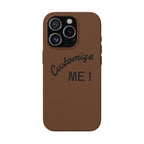 Custom Engraved PU Leather Phone Case