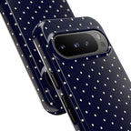 Navy Polka Dots Phone Case