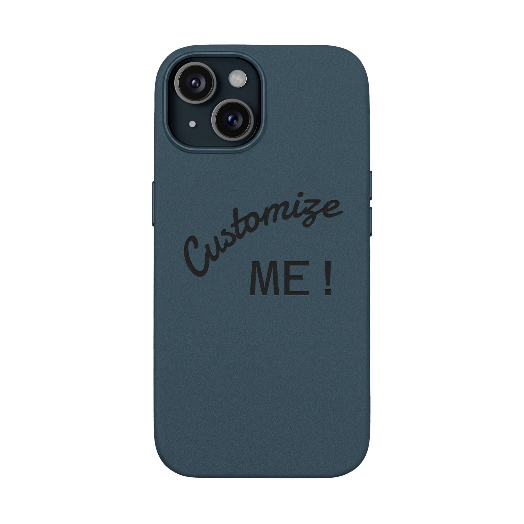 Custom Engraved PU Leather Phone Case