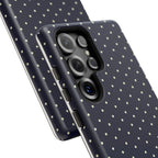 Navy Polka Dots Phone Case