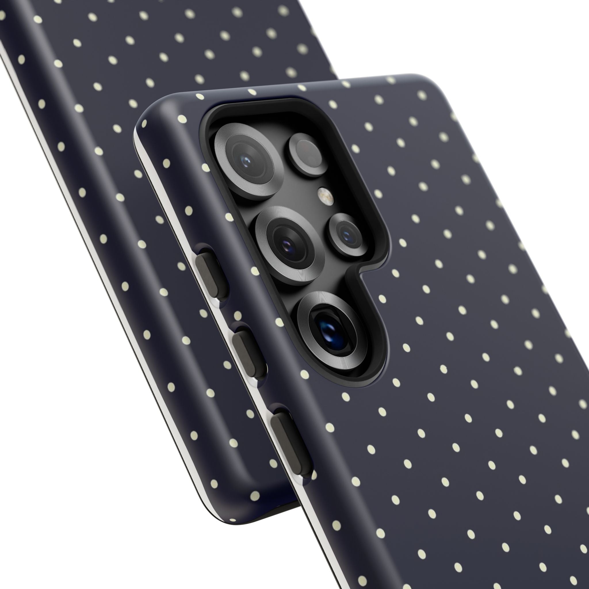 Navy Polka Dots Phone Case