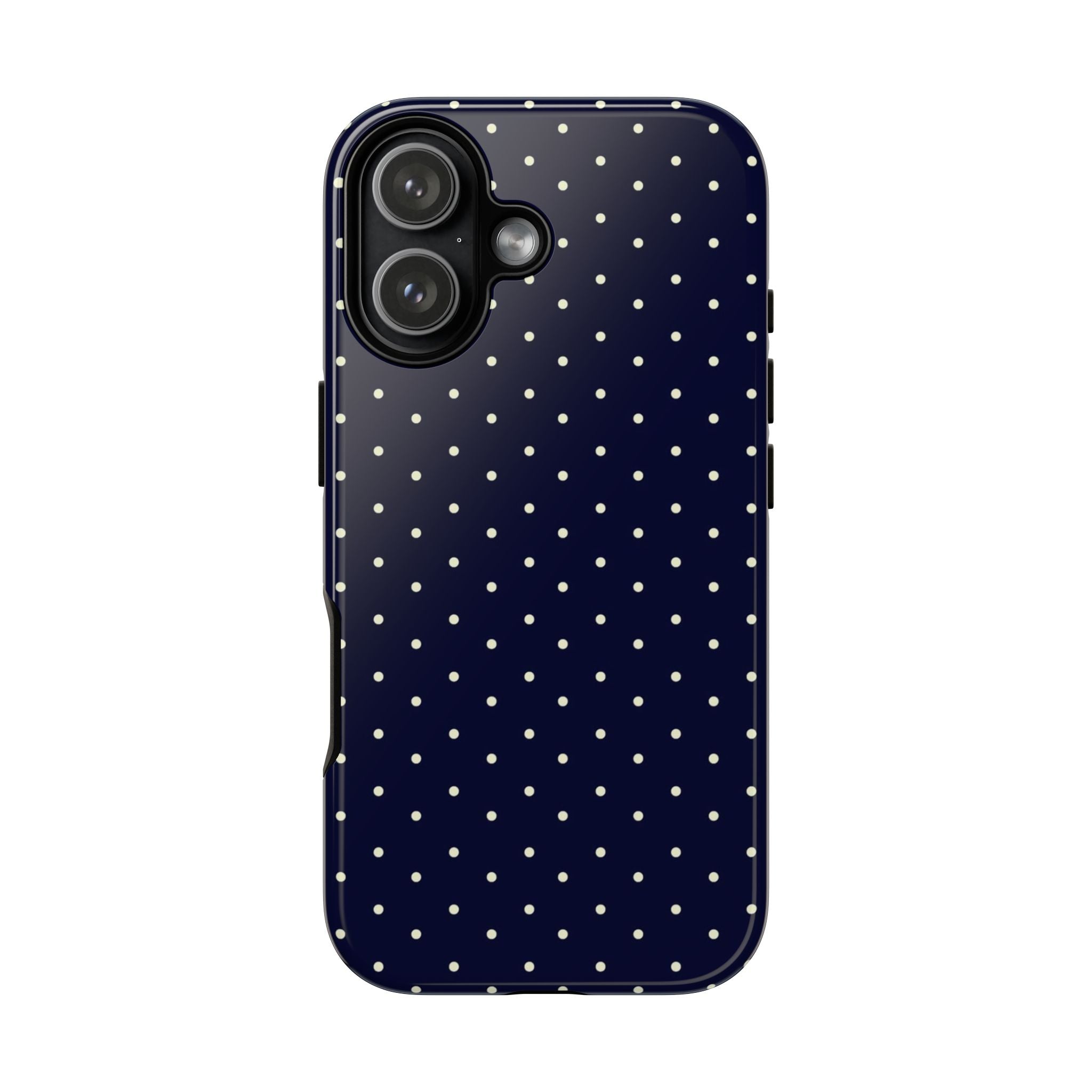 Navy Polka Dots Phone Case