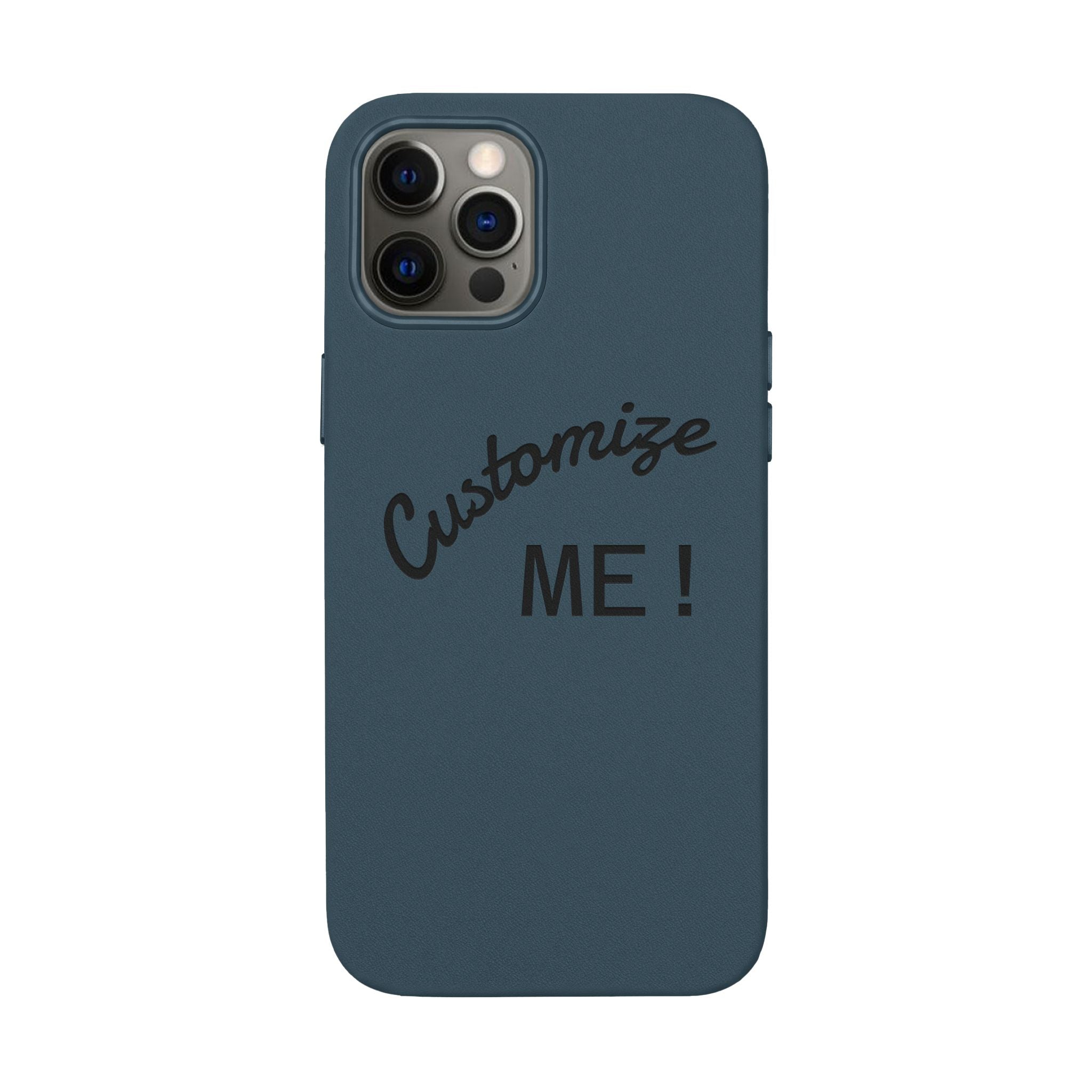 Custom Engraved PU Leather Phone Case