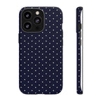 Navy Polka Dots Phone Case