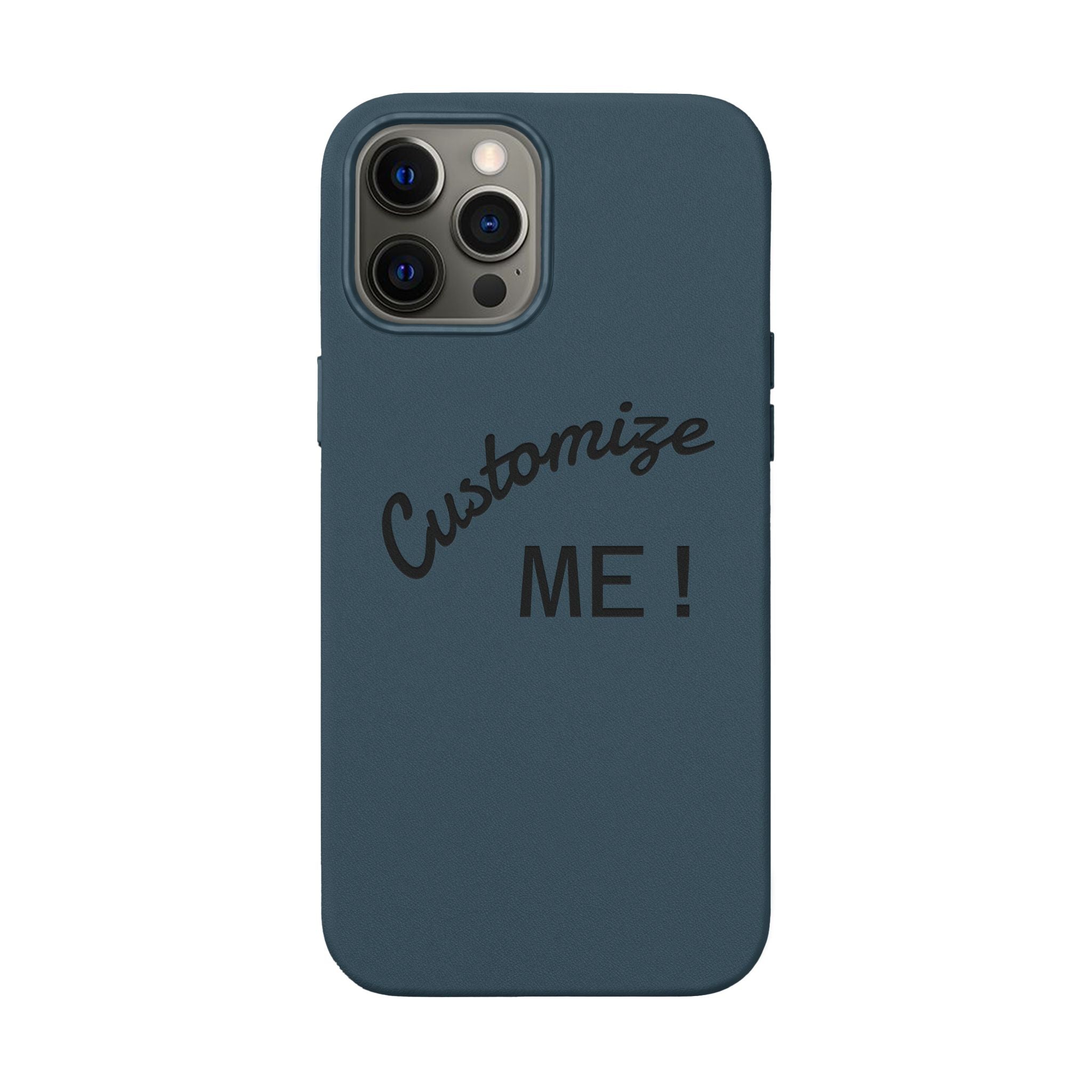 Custom Engraved PU Leather Phone Case
