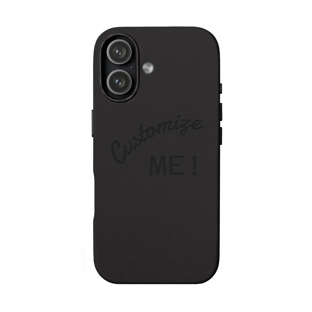 Custom Engraved PU Leather Phone Case