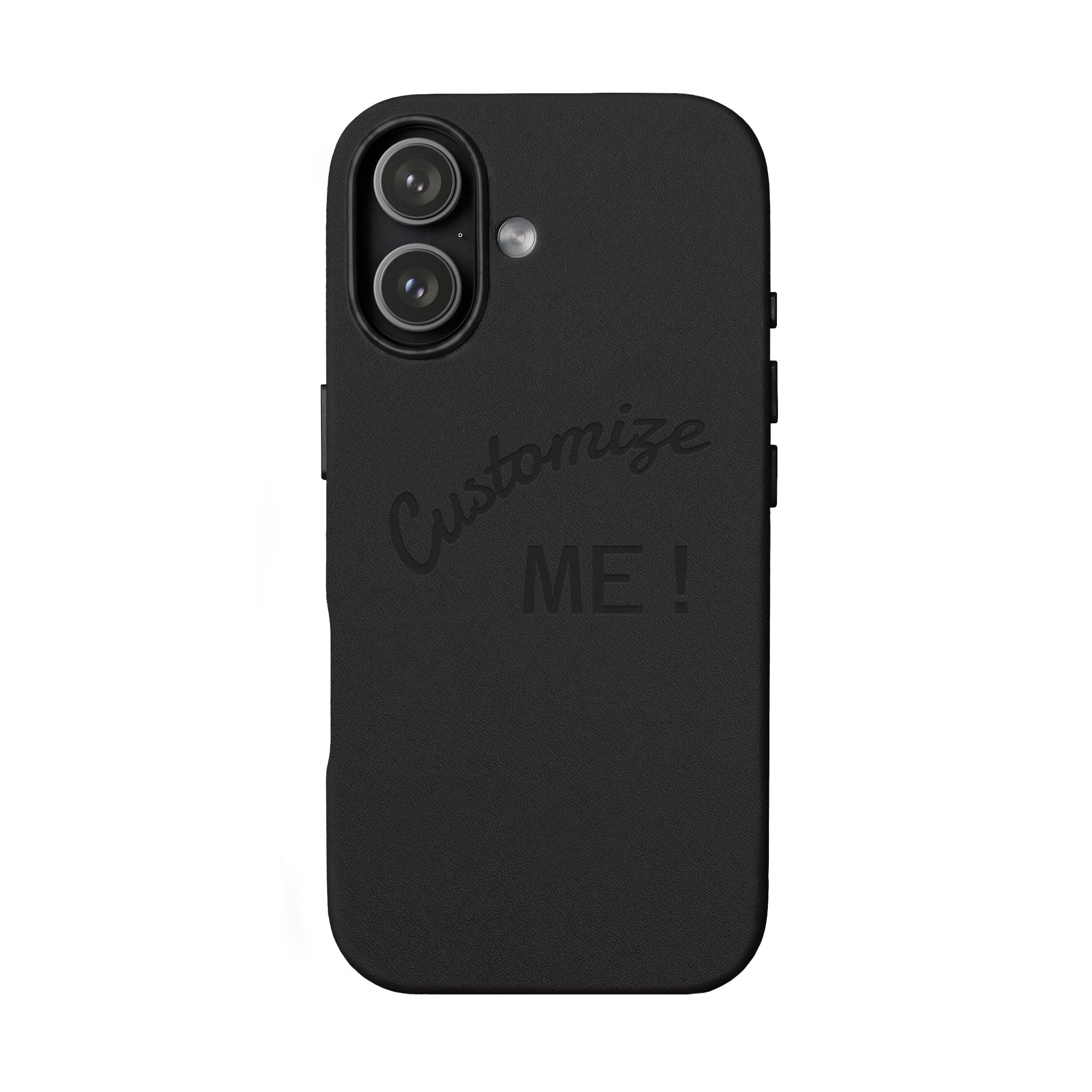 Custom Engraved PU Leather Phone Case