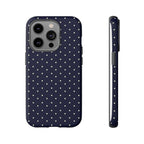 Navy Polka Dots Phone Case