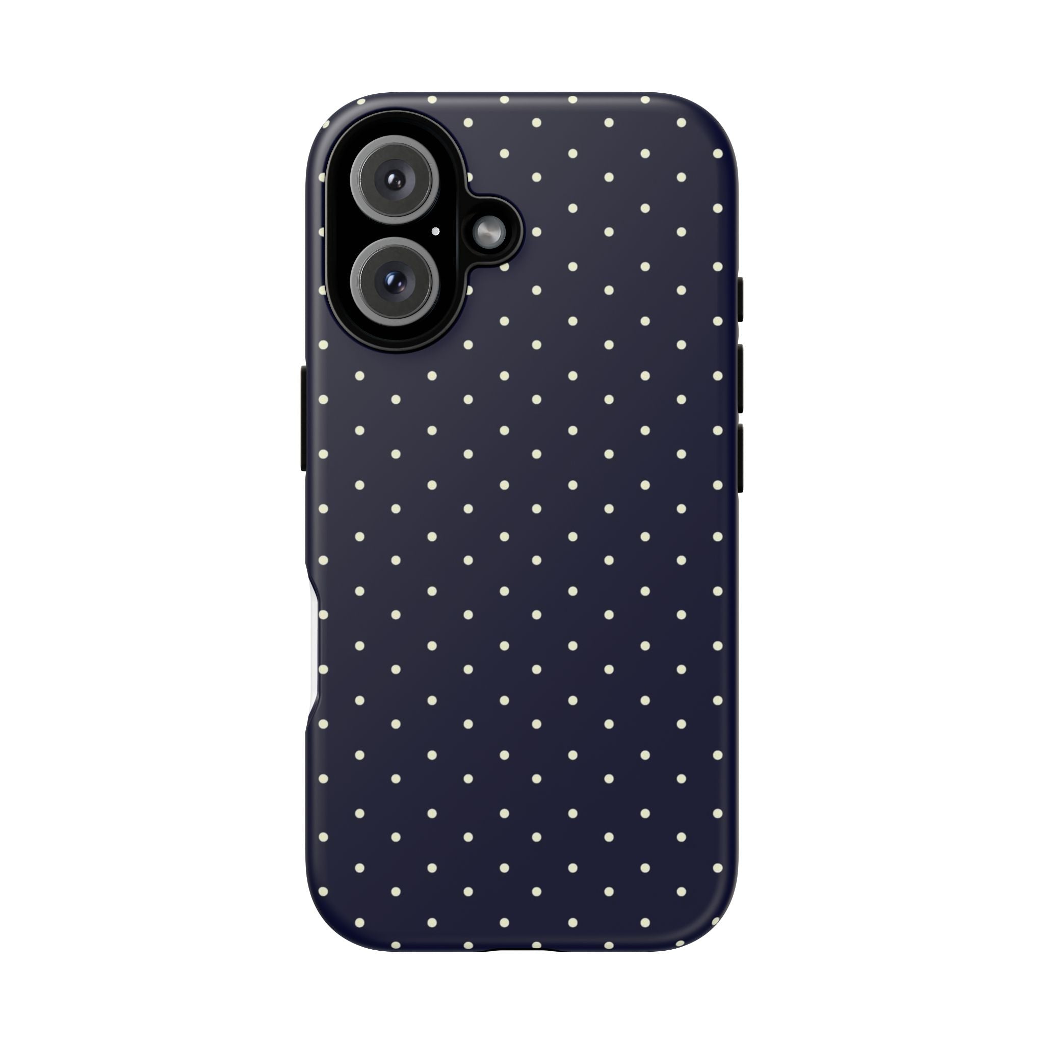 Navy Polka Dots Phone Case