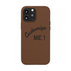 Custom Engraved PU Leather Phone Case