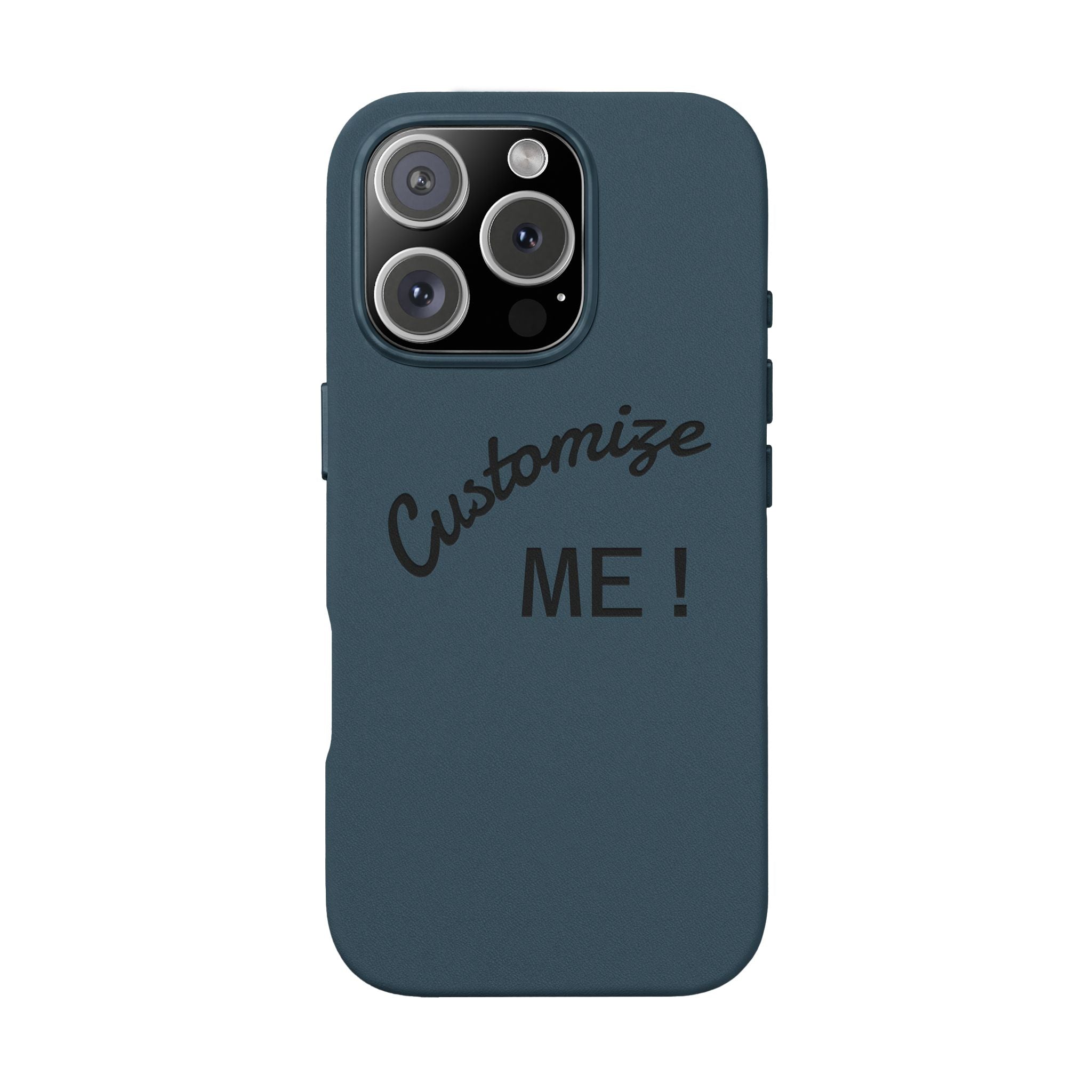 Custom Engraved PU Leather Phone Case