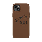 Custom Engraved PU Leather Phone Case