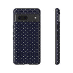 Navy Polka Dots Phone Case