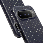 Navy Polka Dots Phone Case