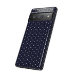 Navy Polka Dots Phone Case