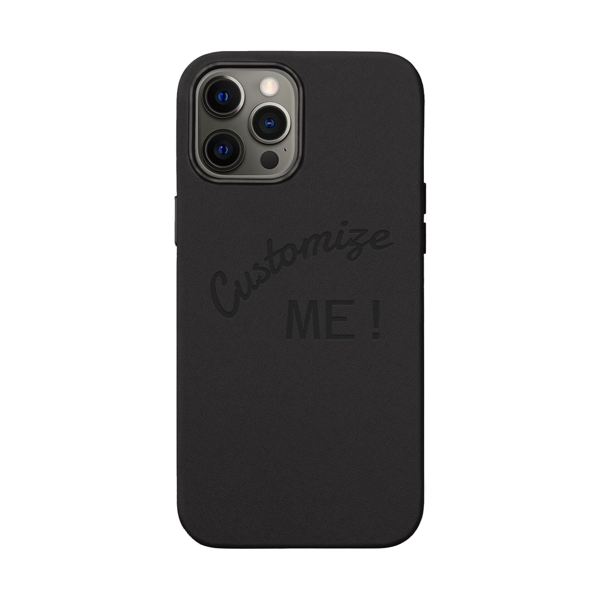 Custom Engraved PU Leather Phone Case