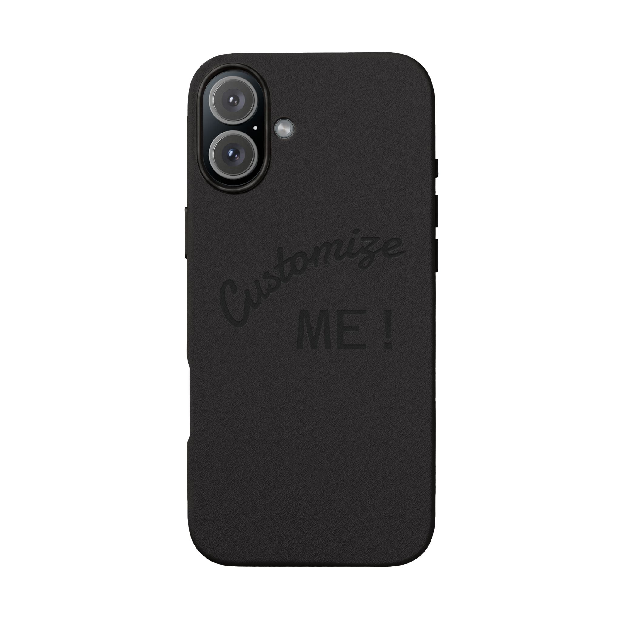 Custom Engraved PU Leather Phone Case
