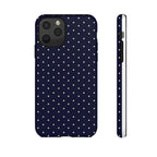 Navy Polka Dots Phone Case