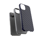 Navy Polka Dots Phone Case