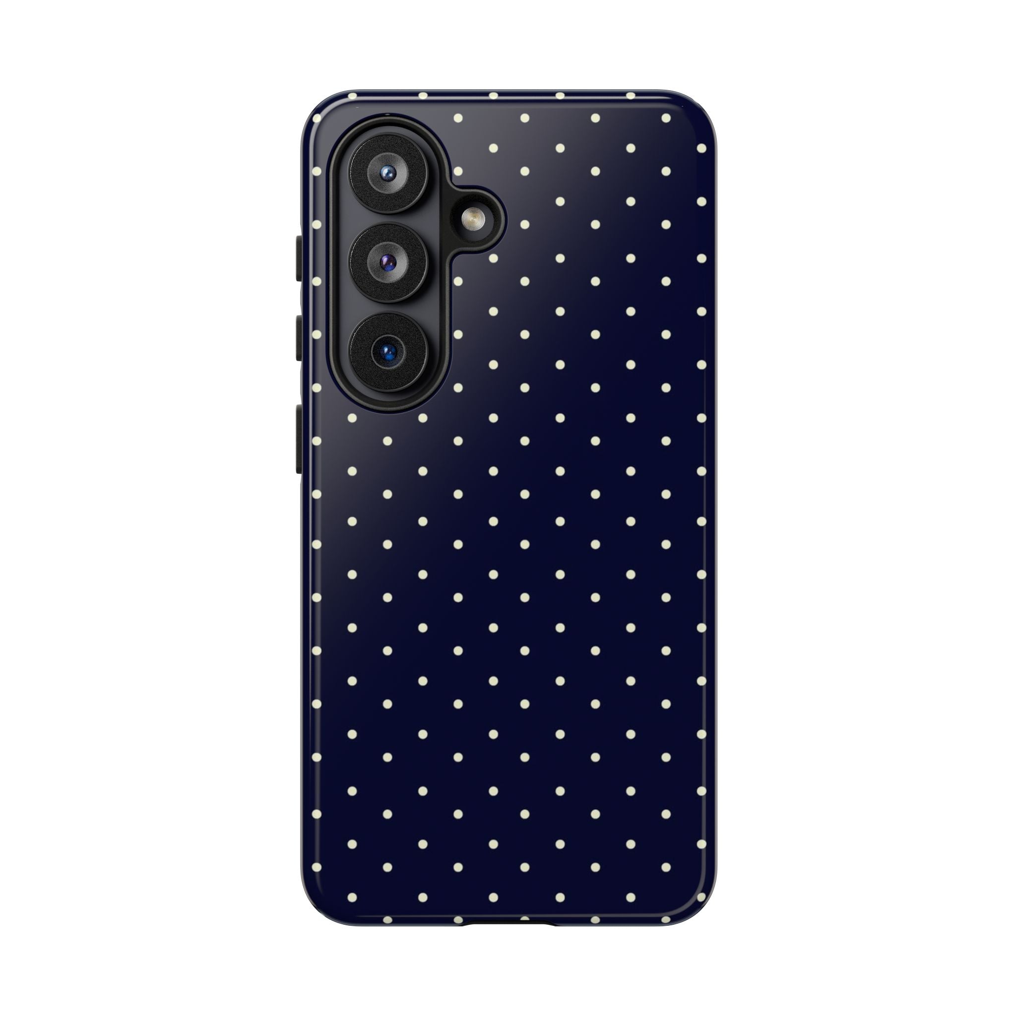 Navy Polka Dots Phone Case
