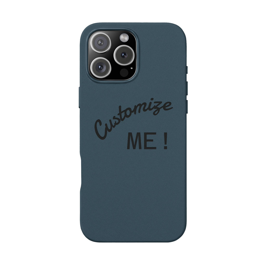 Custom Engraved PU Leather Phone Case