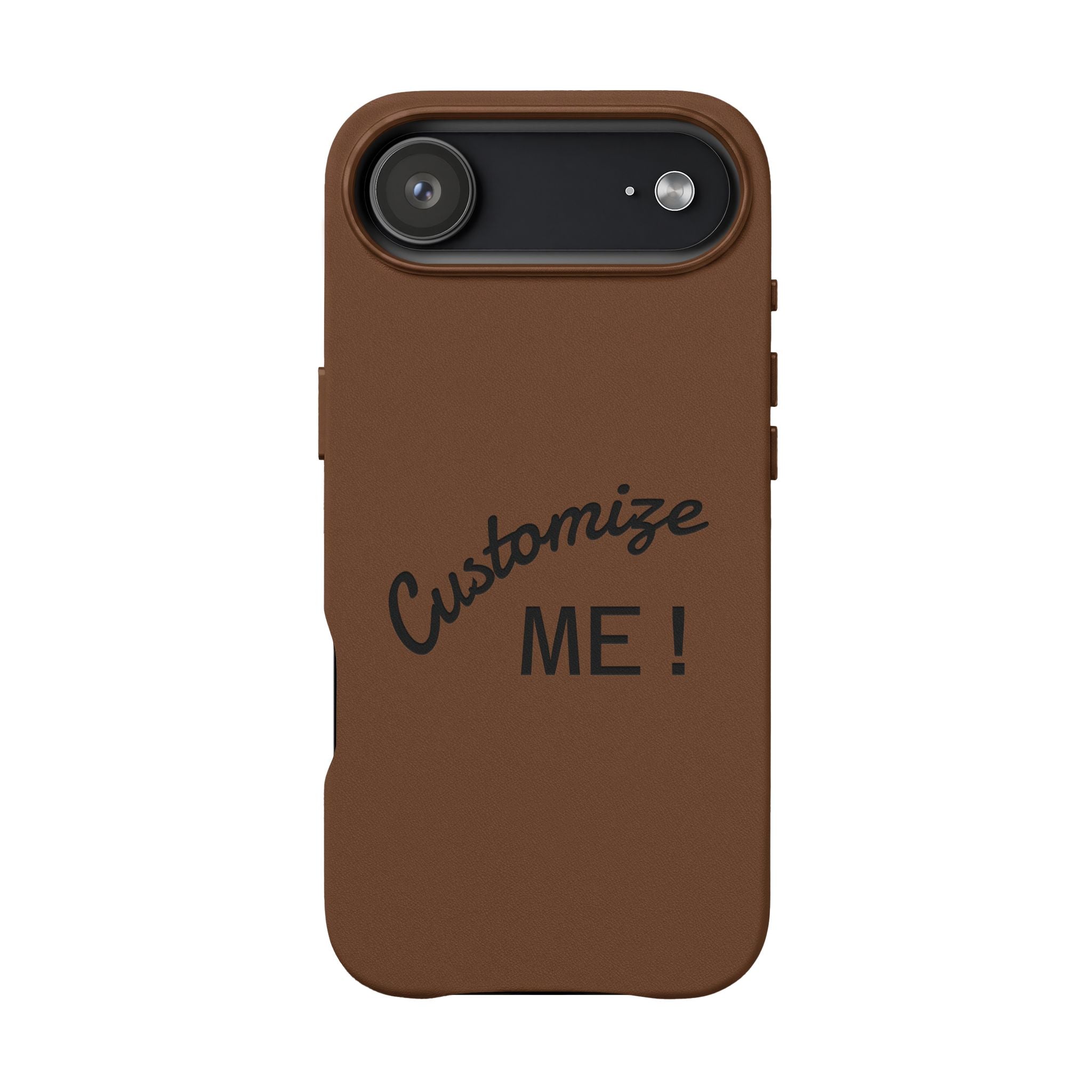 Custom Engraved PU Leather Phone Case