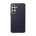 Navy Polka Dots Phone Case