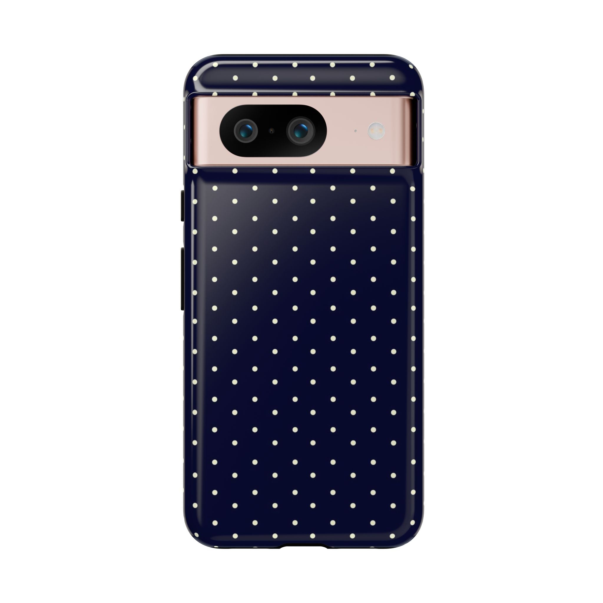 Navy Polka Dots Phone Case