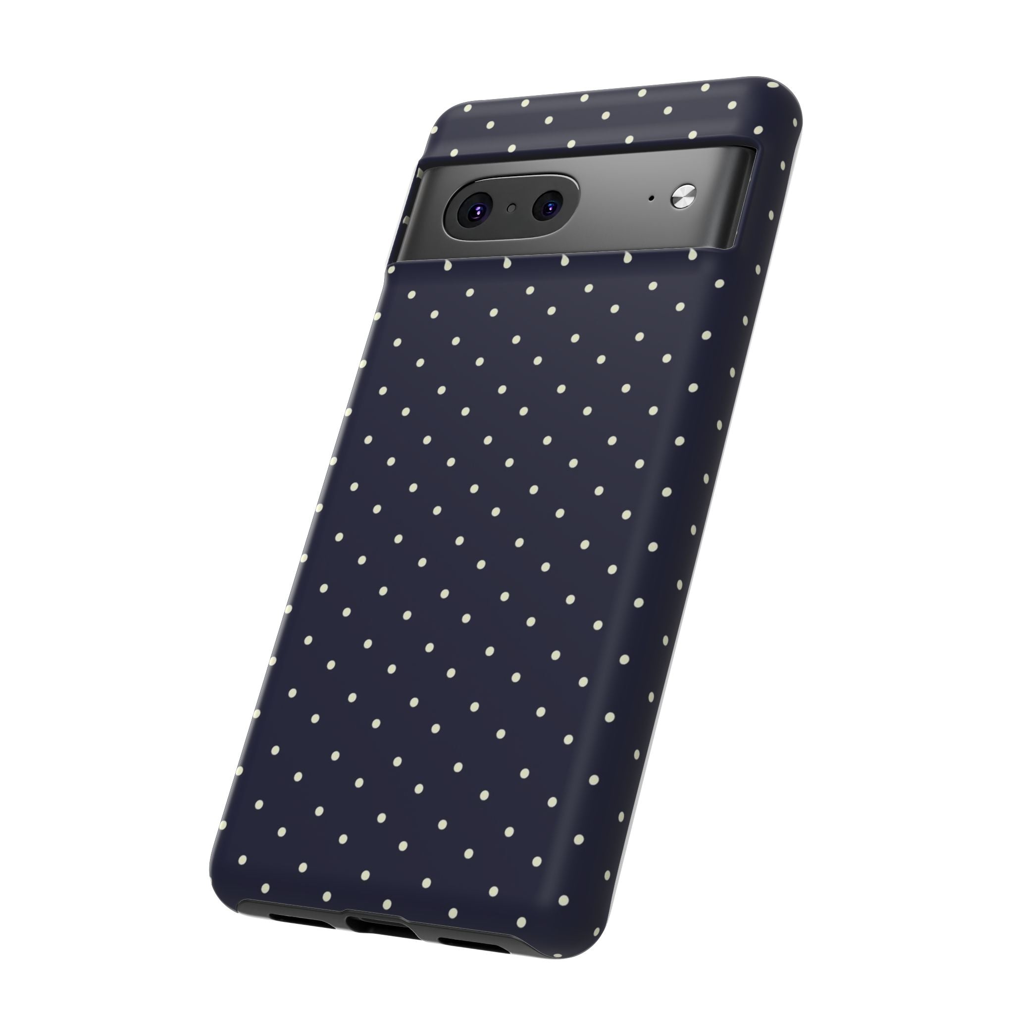 Navy Polka Dots Phone Case