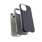 Navy Polka Dots Phone Case