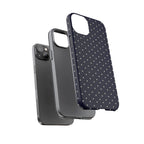 Navy Polka Dots Phone Case