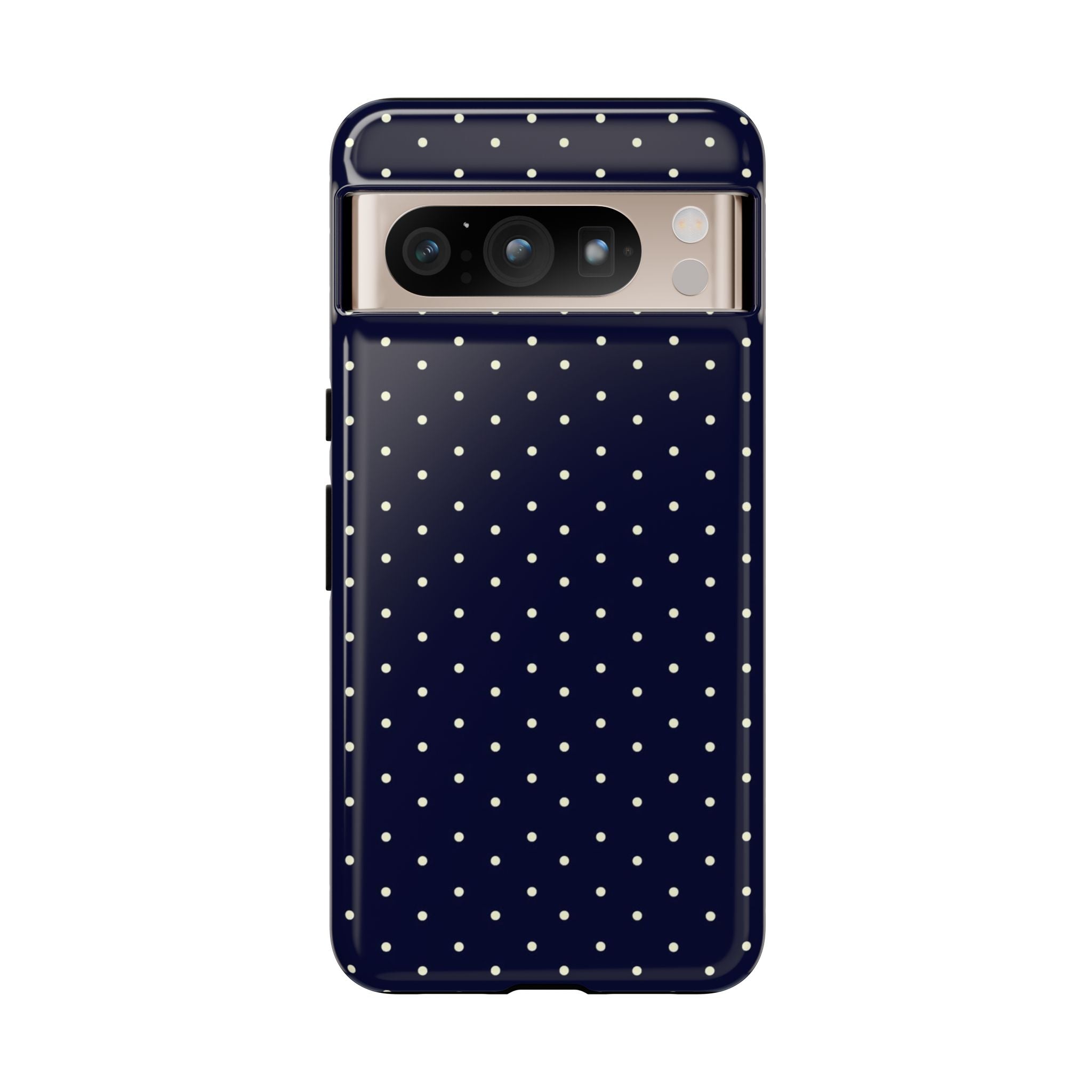 Navy Polka Dots Phone Case