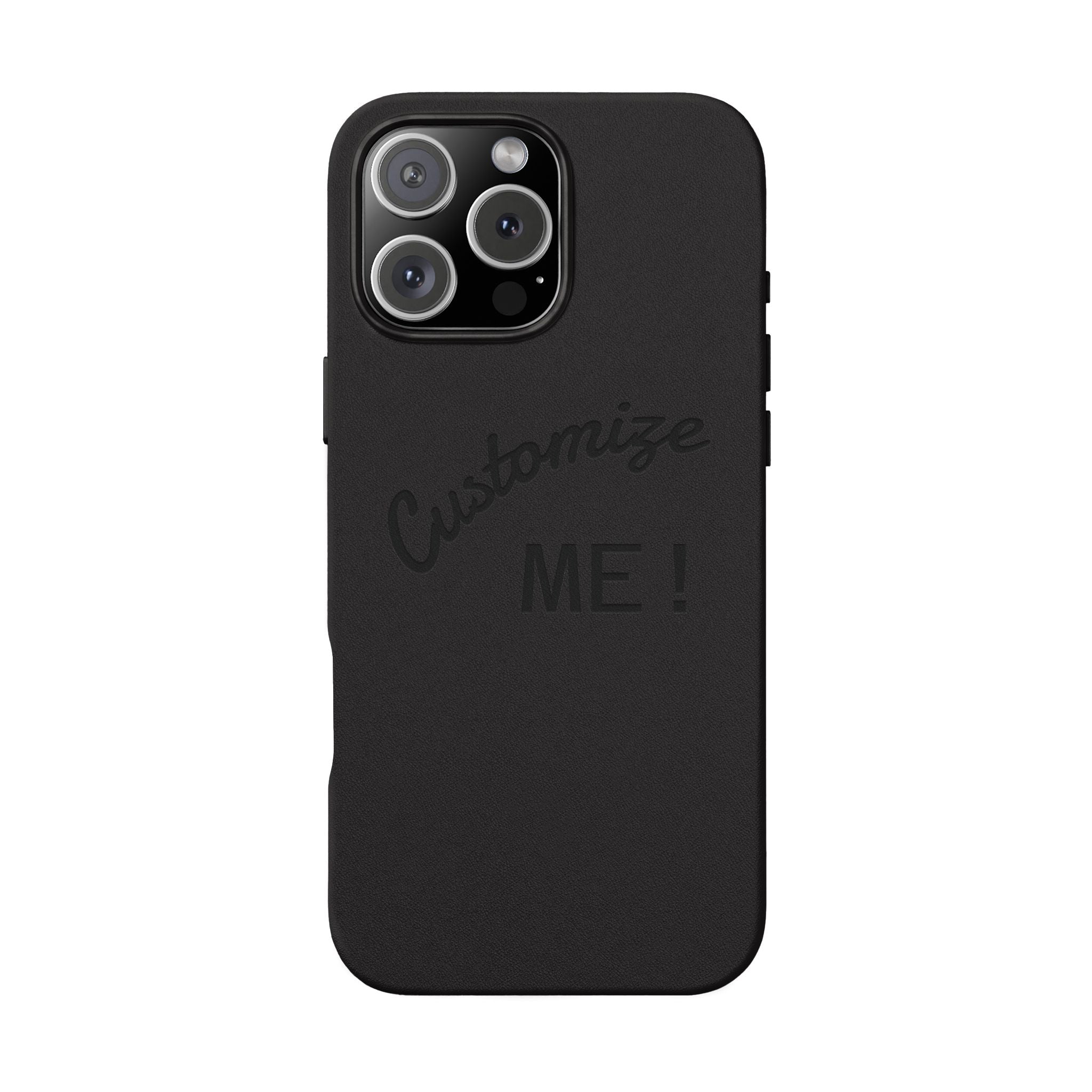 Custom Engraved PU Leather Phone Case