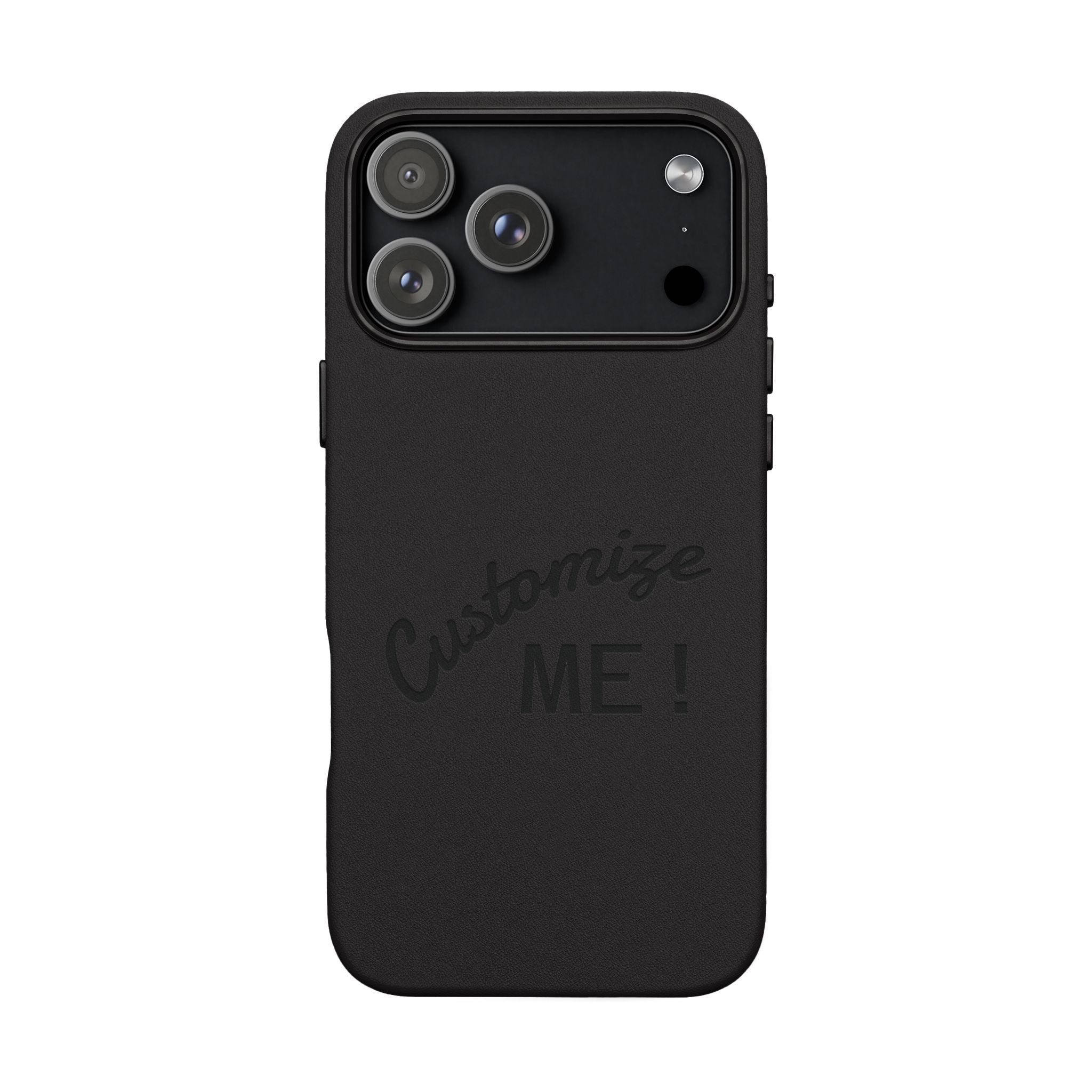 Custom Engraved PU Leather Phone Case