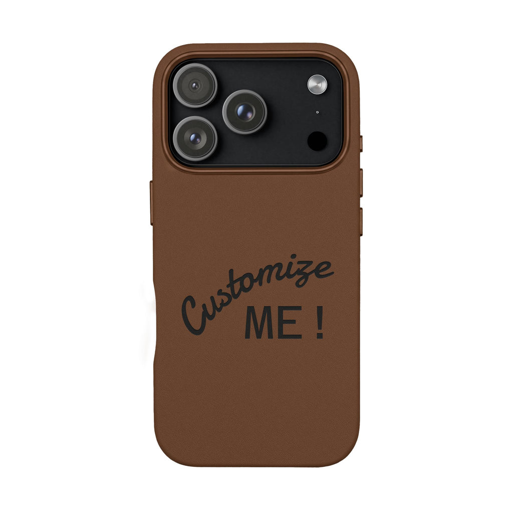 Custom Engraved PU Leather Phone Case
