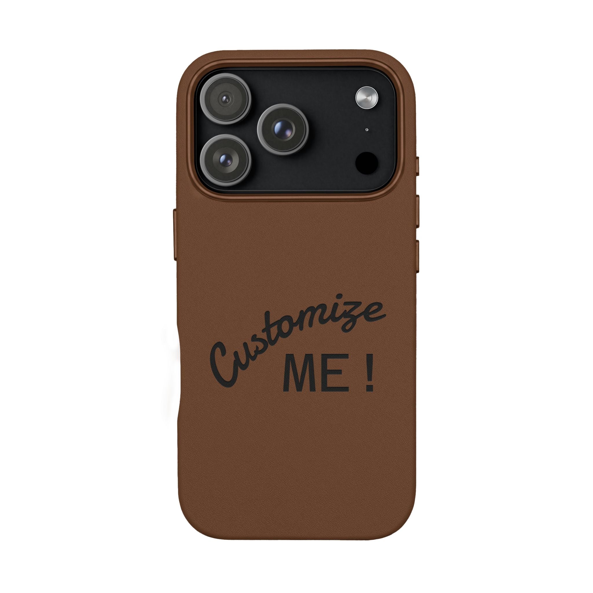 Custom Engraved PU Leather Phone Case