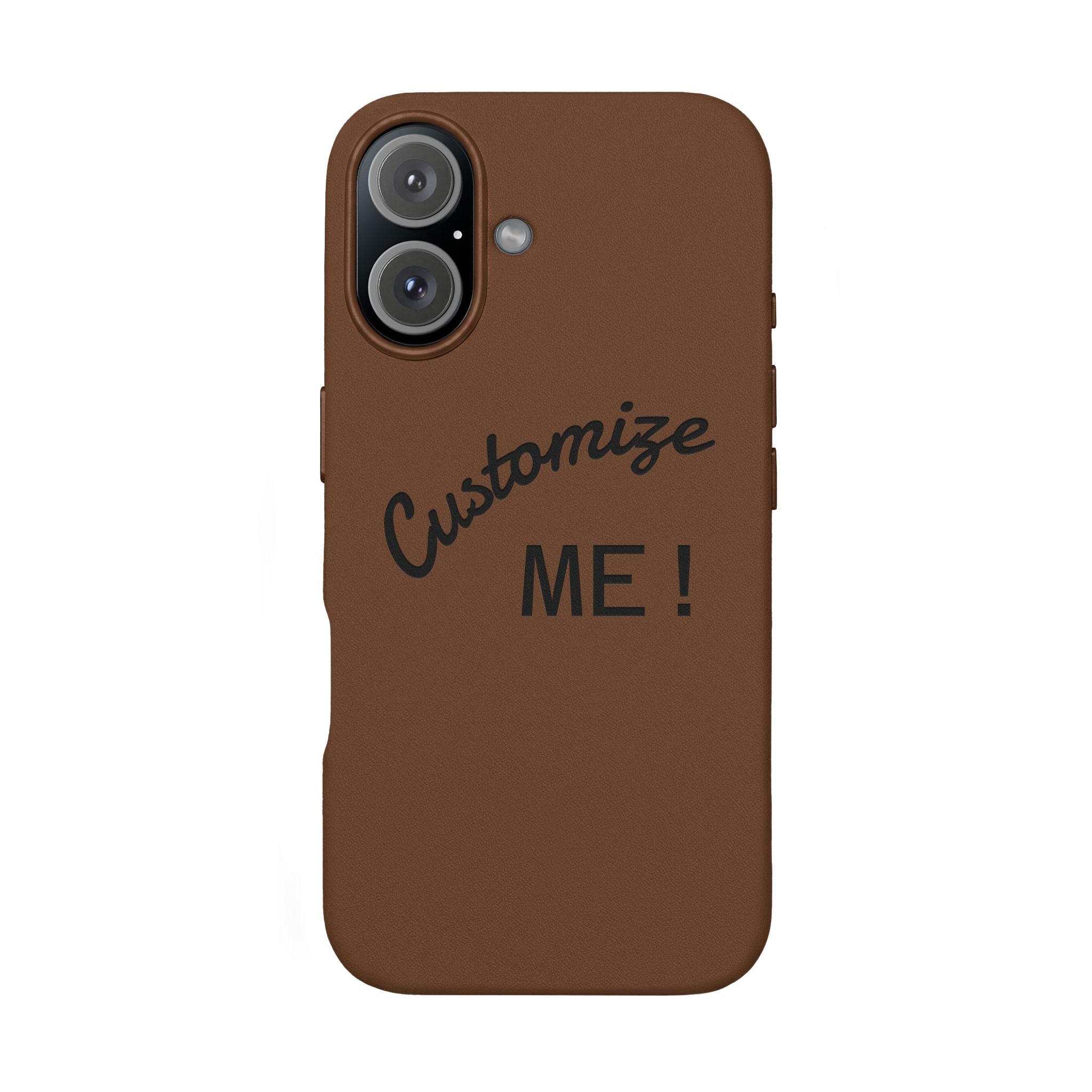 Custom Engraved PU Leather Phone Case