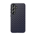 Navy Polka Dots Phone Case