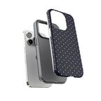 Navy Polka Dots Phone Case