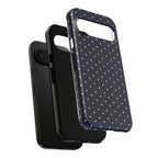 Navy Polka Dots Phone Case