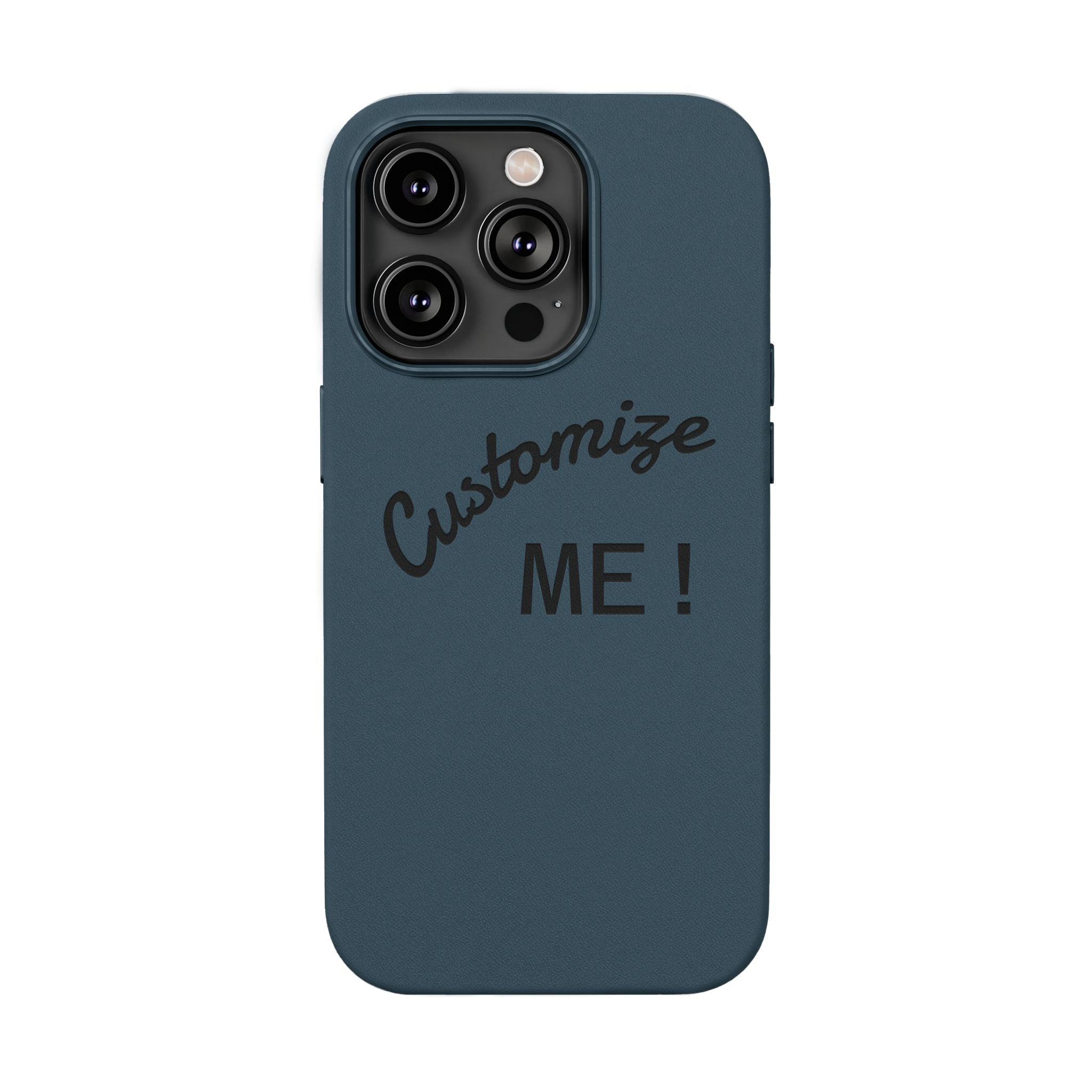 Custom Engraved PU Leather Phone Case
