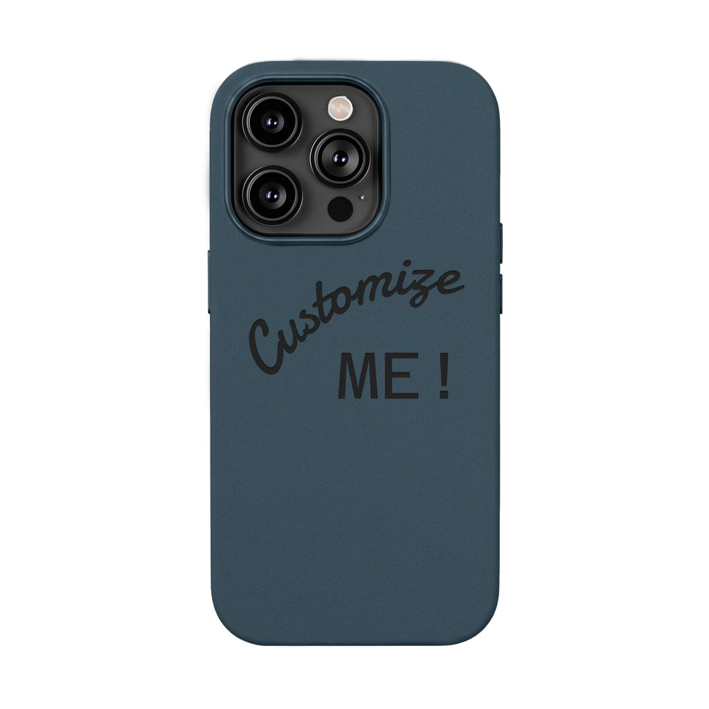 Custom Engraved PU Leather Phone Case