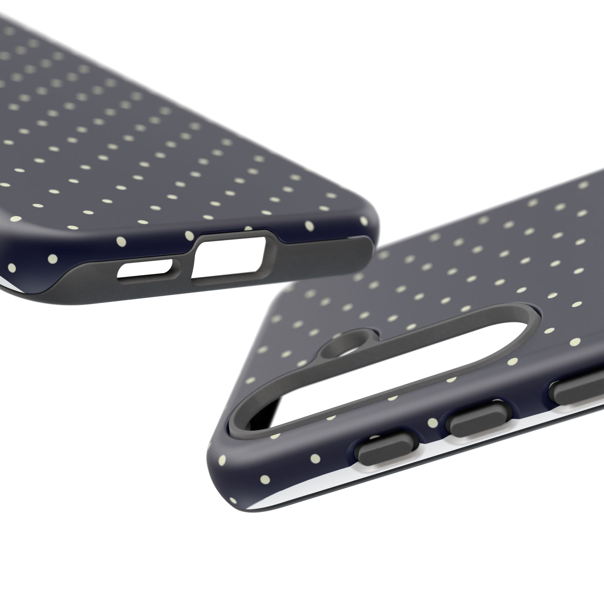 Navy Polka Dots Phone Case