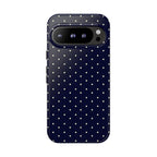 Navy Polka Dots Phone Case
