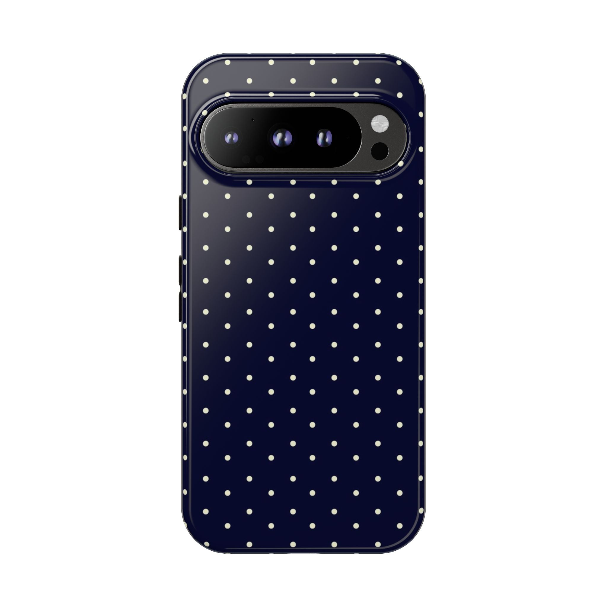 Navy Polka Dots Phone Case