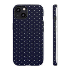 Navy Polka Dots Phone Case