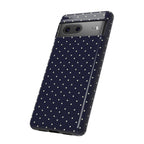 Navy Polka Dots Phone Case