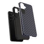 Navy Polka Dots Phone Case