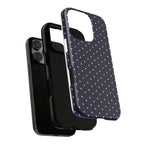 Navy Polka Dots Phone Case